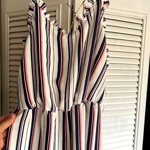 Ruffle Hem Jumpsuit Romper